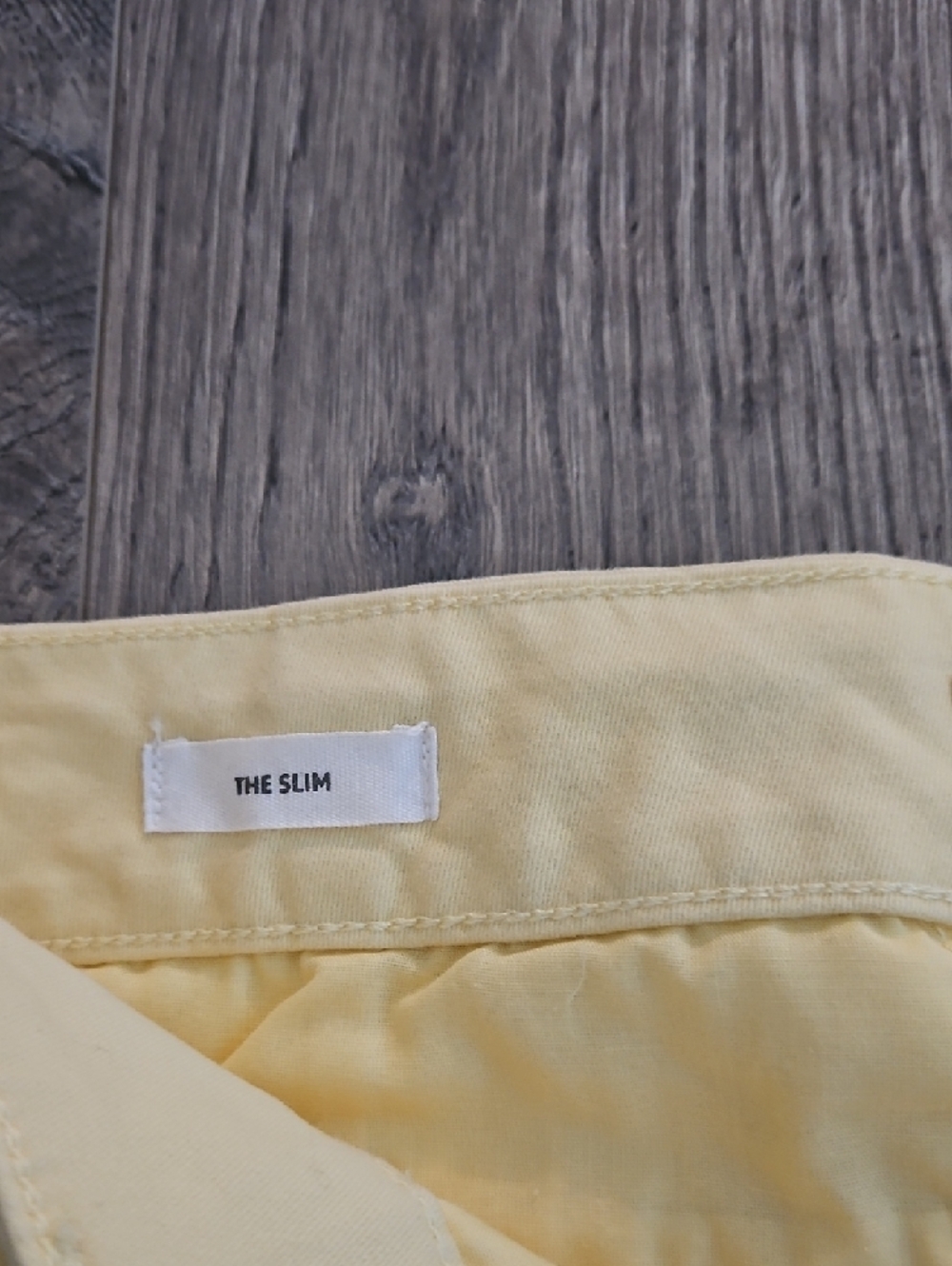 LOFT Women's Pale Yellow Chino Pants - Picture 2 of 5